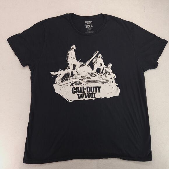 Call of Duty WW2 Short Sleeve Crew Neck Graphic T Shirt Mens Size 3XL Black - Picture 2 of 9